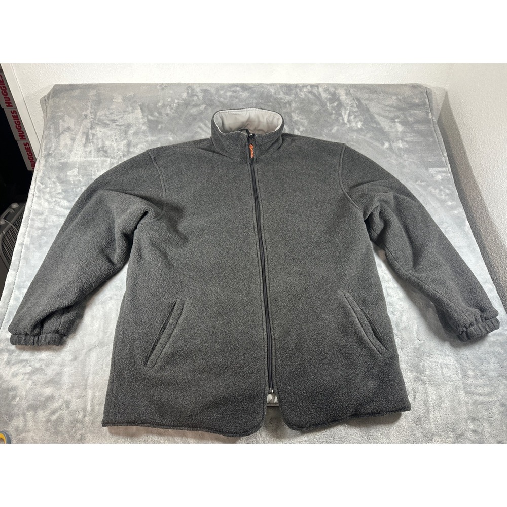 Weatherproof Storm Shield System Fleece Jacket Gray Mens XL Full Zip Windproof
